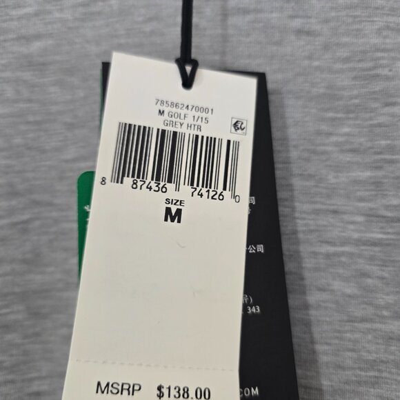 RLX Ralph Lauren Mens Pullover Lightweight Golf Hoodie Gray MSRP $138 Medium NWT - Picture 7 of 12